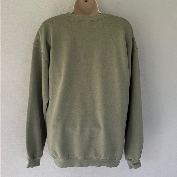 Jenna Palek Fun on Weekdays sage green oversized fleece lined sweatshirt medium - Picture 8 of 12